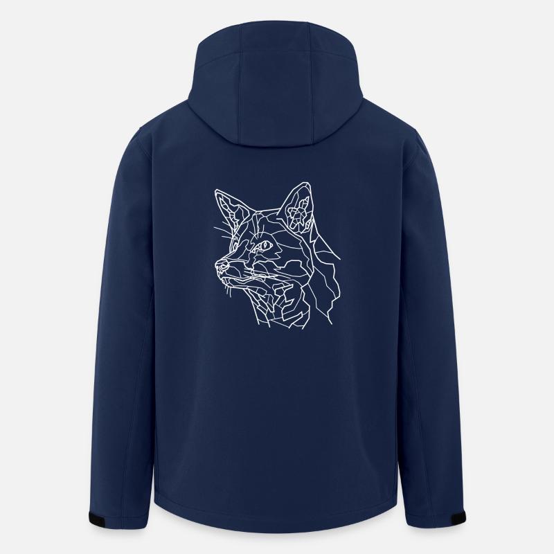 Fox Art Snow Line - Veste softshell homme en polyester recyclé Stanley/Stella - marine