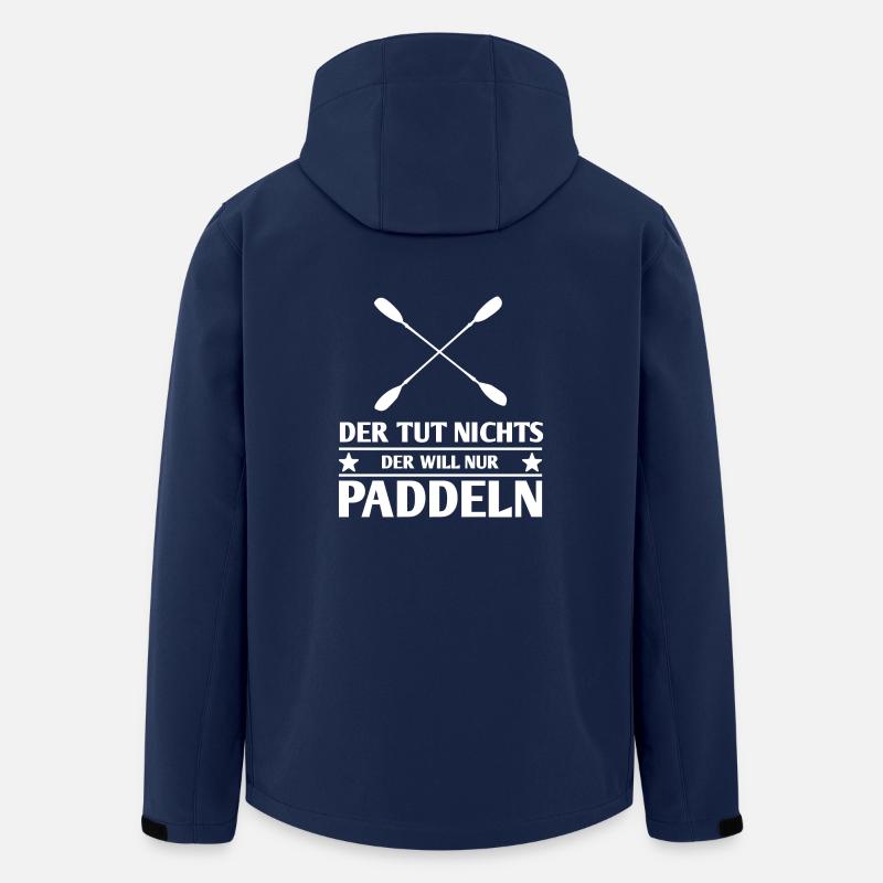 Der will nur Paddeln - Recycelte Männer Softshell-Jacke von Stanley/Stella - Navy