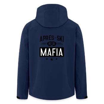 Dicton de la mafia de l’après-ski - Veste softshell homme en polyester recyclé Stanley/Stella - marine - Dos - AI Model Male 185 light (185cm)