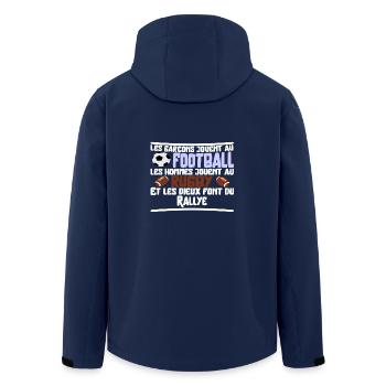 Les dieux Rallye cadeau - Veste softshell homme en polyester recyclé Stanley/Stella - marine - Dos - AI Model Male 185 light (185cm)