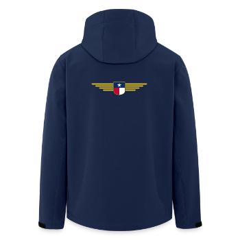 Texas Fan T-Shirt – Lone Star Style - Recycelte Männer Softshell-Jacke von Stanley/Stella - Navy - Hinten - AI Model Male 185 light (185cm)