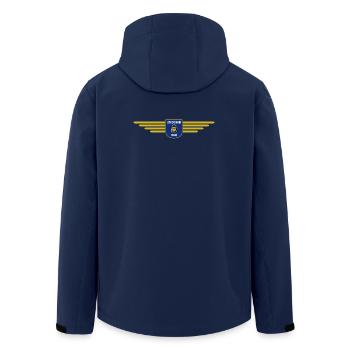 Wisconsin Fan Shirt – Nature & Pride - Men’s Recycled Softshell Jacket by Stanley/Stella - navy - Back - AI Model Male 185 light (185cm)