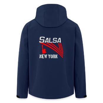 Salsa New York Classic white - Pro Dance Edition - Recycelte Männer Softshell-Jacke von Stanley/Stella - Navy - Hinten - AI Model Male 185 light (185cm)