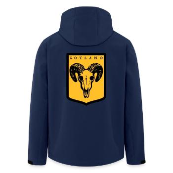 Gotland - Recycelte Männer Softshell-Jacke von Stanley/Stella - Navy - Hinten - AI Model Male 185 light (185cm)