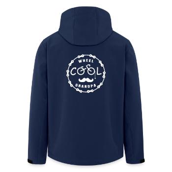 Großvater der Fahrrad fährt Geschenk Opa Opi - Recycelte Männer Softshell-Jacke von Stanley/Stella - Navy - Hinten - AI Model Male 185 light (185cm)