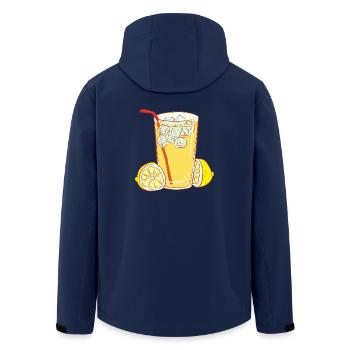 juice juice cocktails lemonade drinks lemonade41 - Men’s Recycled Softshell Jacket by Stanley/Stella - navy - Back - AI Model Male 185 light (185cm)