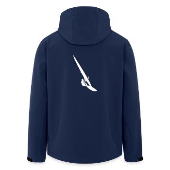 Planche à voile cadeau Windsurfer Surfer Windsurf - Veste softshell homme en polyester recyclé Stanley/Stella - marine - Dos - AI Model Male 185 light (185cm)