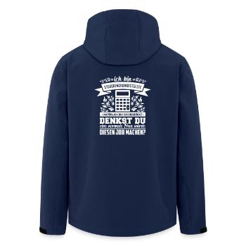 Normale Frau das machen Steuerfachangestellte - Recycelte Männer Softshell-Jacke von Stanley/Stella - Navy - Hinten - AI Model Male 185 light (185cm)
