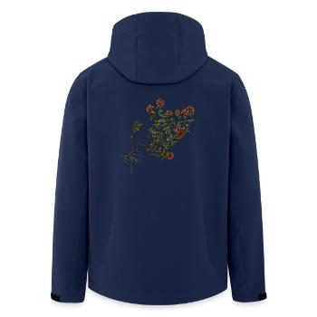 herbes thym romarin persil origan aneth - Veste softshell homme en polyester recyclé Stanley/Stella - marine - Dos - AI Model Male 185 light (185cm)