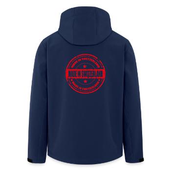 swiss made - Veste softshell homme en polyester recyclé Stanley/Stella - marine - Dos - AI Model Male 185 light (185cm)