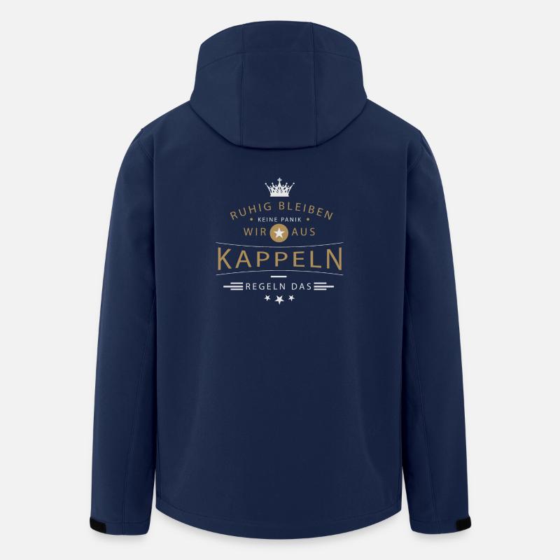 Kappeln Stadt - Recycelte Männer Softshell-Jacke von Stanley/Stella - Navy