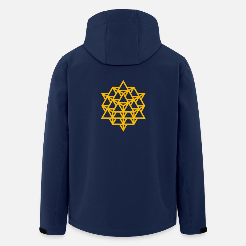 Isotropic Vector Matrix - Recycelte Männer Softshell-Jacke von Stanley/Stella - Navy