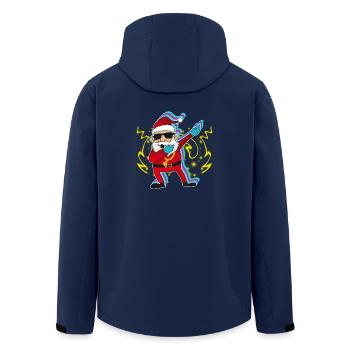Dab Santa Gift Christmas Christmas Dabb - Men’s Recycled Softshell Jacket by Stanley/Stella - navy - Back - AI Model Male 185 light (185cm)