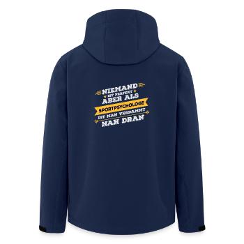 Sportpsychologe Beruf Geschenk - Recycelte Männer Softshell-Jacke von Stanley/Stella - Navy - Hinten - AI Model Male 185 light (185cm)