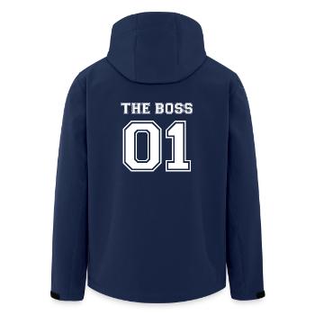 The Boss Partner Partnerhirt Love Gift Love - Men’s Recycled Softshell Jacket by Stanley/Stella - navy - Back - AI Model Male 185 light (185cm)
