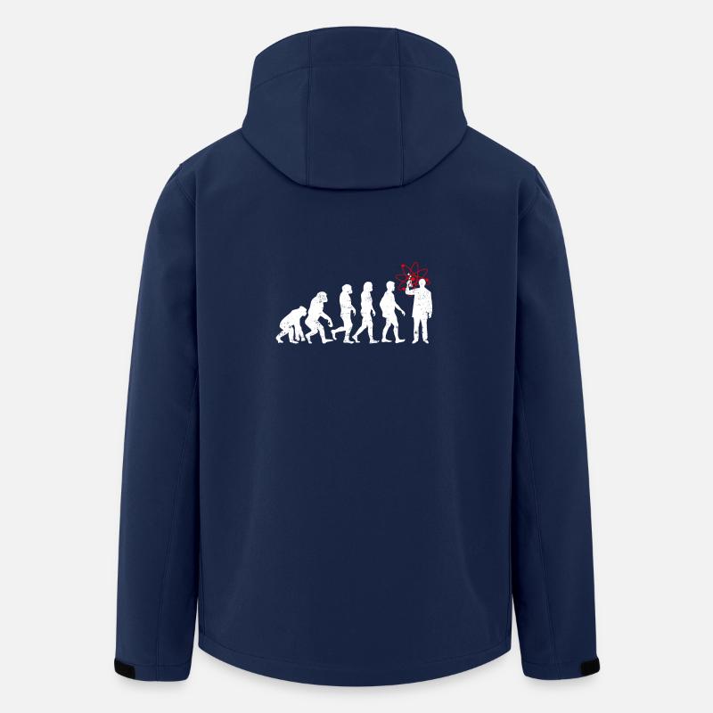 Physiker evolution beruf job physik wissenschaft - Recycelte Männer Softshell-Jacke von Stanley/Stella - Navy