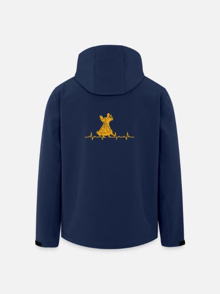 Tanzen Herzschlag - tänzer paar geschenk hobby - Recycelte Männer Softshell-Jacke von Stanley/Stella - Navy