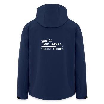 Bientôt Expert comptable cadeau noël - Veste softshell homme en polyester recyclé Stanley/Stella - marine - Dos - AI Model Male 185 light (185cm)