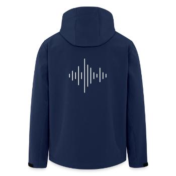DJ - disc-jockey - Veste softshell homme en polyester recyclé Stanley/Stella - marine - Dos - AI Model Male 185 light (185cm)