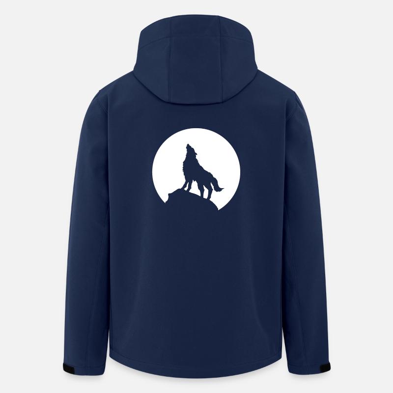loup - Veste softshell homme en polyester recyclé Stanley/Stella - marine