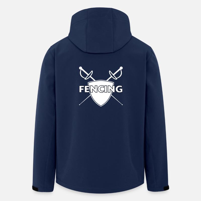 Fechten Degen Schild Geschenk Sportfechten Florett - Recycelte Männer Softshell-Jacke von Stanley/Stella - Navy