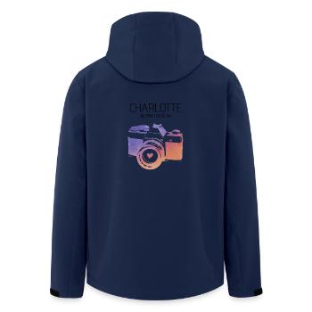 Caméra Charlotte Caroline du Nord - Veste softshell homme en polyester recyclé Stanley/Stella - marine - Dos - AI Model Male 185 light (185cm)