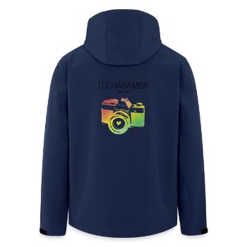 Bolivien, Cochabamba - Recycelte Männer Softshell-Jacke von Stanley/Stella - Navy - Hinten - AI Model Male 185 light (185cm)