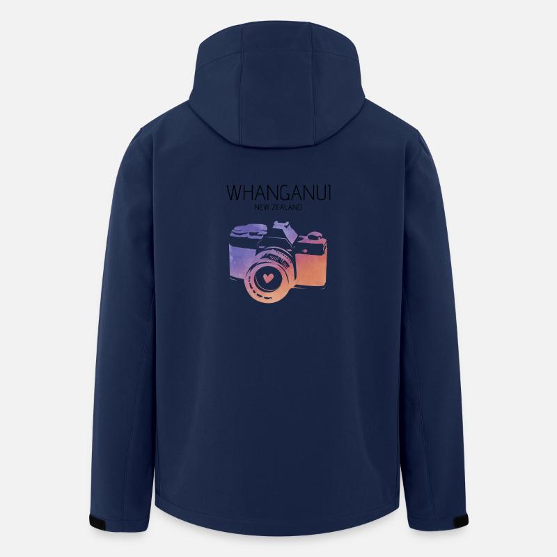 Neuseeland, Whanganui - Recycelte Männer Softshell-Jacke von Stanley/Stella - Navy
