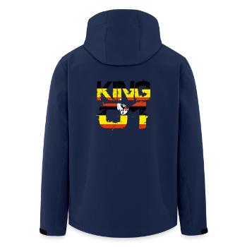 Gift King 01 Country Partner Uganda - Men’s Recycled Softshell Jacket by Stanley/Stella - navy - Back - AI Model Male 185 light (185cm)