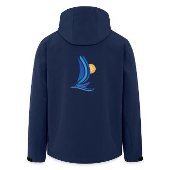 Sailing Sailboat Sailing Ship Sea - Men’s Recycled Softshell Jacket by Stanley/Stella - navy - Back - AI Model Male 185 light (185cm)