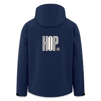 hip hop - Recycelte Männer Softshell-Jacke von Stanley/Stella - Navy - Hinten - AI Model Male 185 light (185cm)