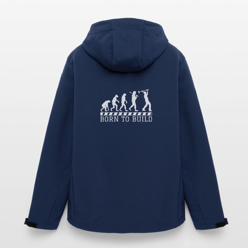 Evolution construction worker gift construction job work Men’s Recycled Softshell Jacket by Stanley/Stella