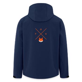 Fox fox animal wild gift idea - Men’s Recycled Softshell Jacket by Stanley/Stella - navy - Back - AI Model Male 185 light (185cm)