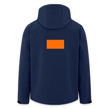 Orange - Recycelte Männer Softshell-Jacke von Stanley/Stella - Navy - Hinten - AI Model Male 185 light (185cm)
