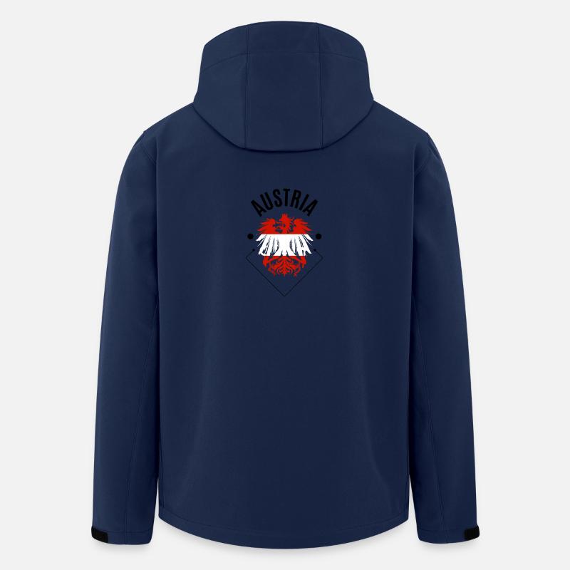 Austria - Eagle - Gift - Men’s Recycled Softshell Jacket by Stanley/Stella - navy