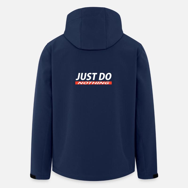Ne fais rien - Veste softshell homme en polyester recyclé Stanley/Stella - marine