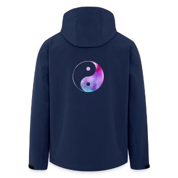 Yin Yang - Men’s Recycled Softshell Jacket by Stanley/Stella - navy - Back - AI Model Male 185 light (185cm)