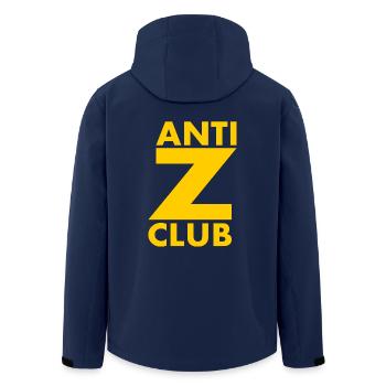 Anti z club - Recycelte Männer Softshell-Jacke von Stanley/Stella - Navy - Hinten - AI Model Male 185 light (185cm)