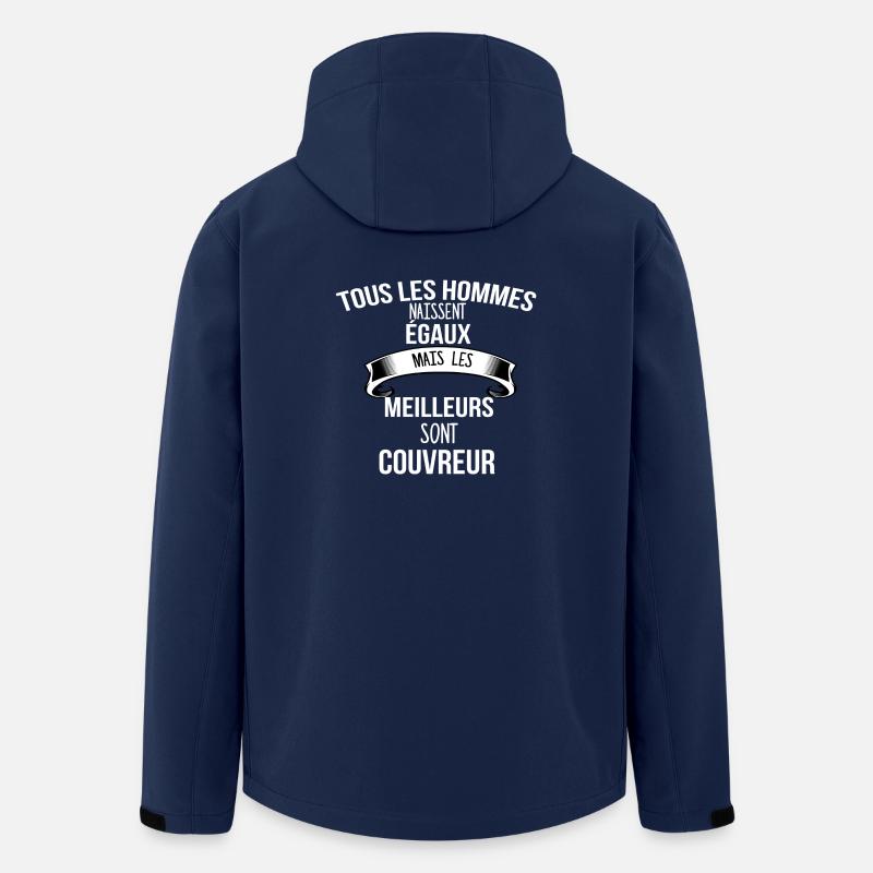 Humor gift roofer - Men’s Recycled Softshell Jacket by Stanley/Stella - navy