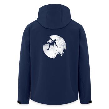 Gift climber boulderer climbing bouldering - Men’s Recycled Softshell Jacket by Stanley/Stella - navy - Back - AI Model Male 185 light (185cm)