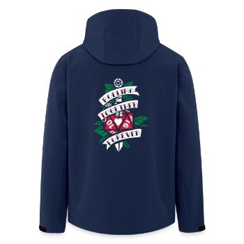 Jeu de rôle Mariage - Veste softshell homme en polyester recyclé Stanley/Stella - marine - Dos - AI Model Male 185 light (185cm)