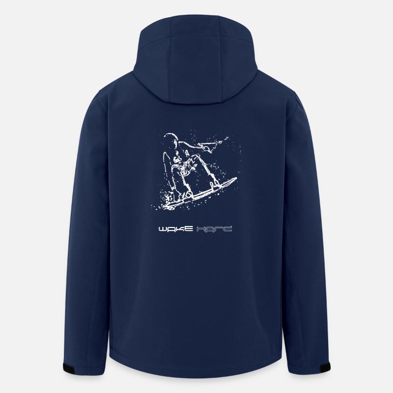 Wakeboarder - Recycelte Männer Softshell-Jacke von Stanley/Stella - Navy
