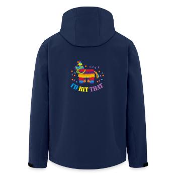 I'd hit that Pinata Cinco de Mayo gift idea - Men’s Recycled Softshell Jacket by Stanley/Stella - navy - Back - AI Model Male 185 light (185cm)