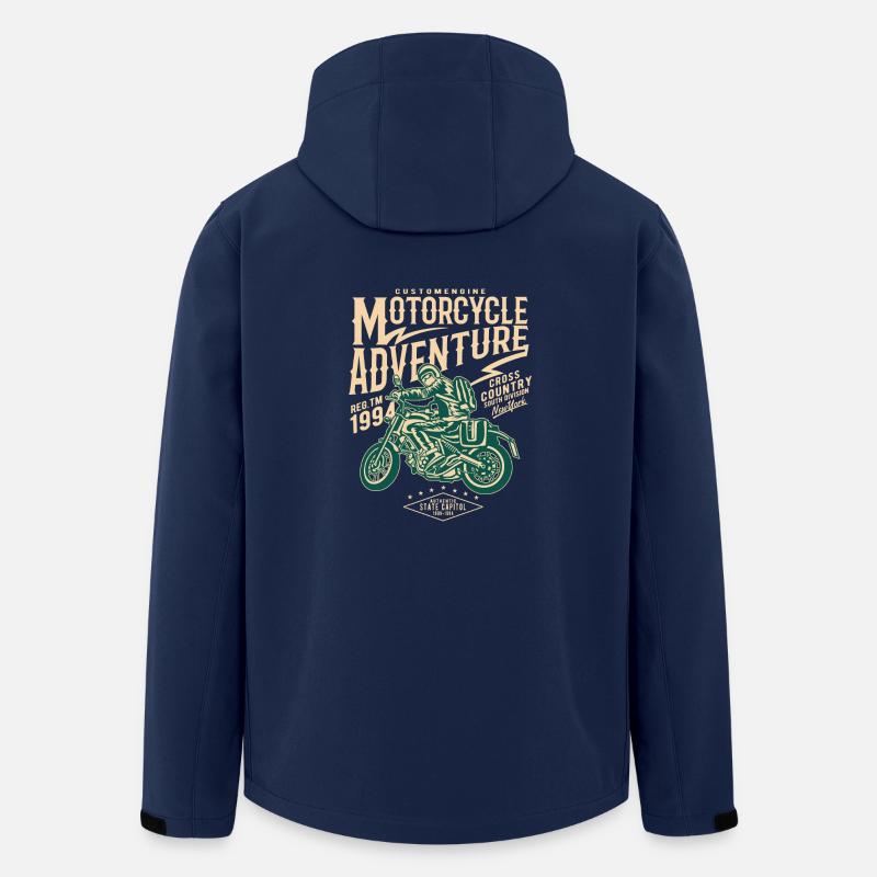 Motorcycle Adventure - Recycelte Männer Softshell-Jacke von Stanley/Stella - Navy