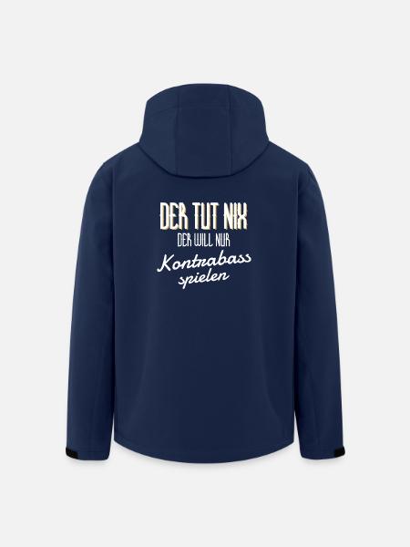 Kontrabass - lustiges Geschenk - Recycelte Männer Softshell-Jacke von Stanley/Stella - Navy