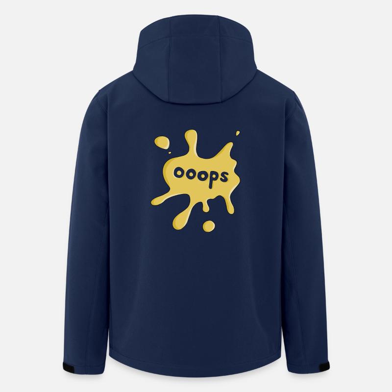 Fleck ooops - Recycelte Männer Softshell-Jacke von Stanley/Stella - Navy