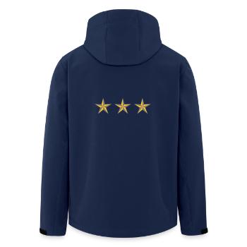 étoiles militaire - Veste softshell homme en polyester recyclé Stanley/Stella - marine - Dos - AI Model Male 185 light (185cm)