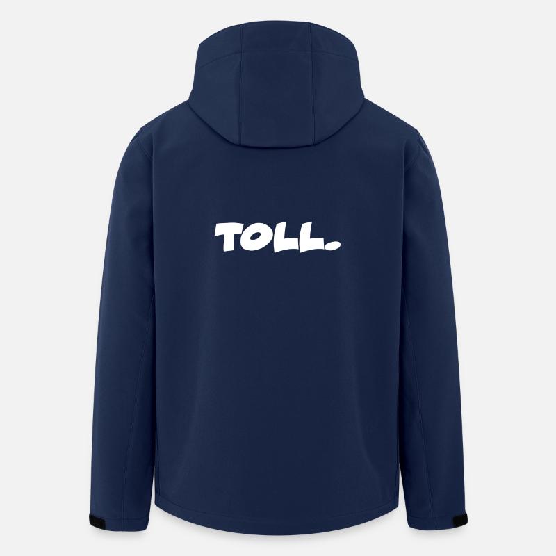 Toll. lustiger Spruch mit Humor und Ironie - Recycelte Männer Softshell-Jacke von Stanley/Stella - Navy