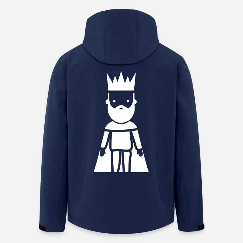 König Piktogram - Recycelte Männer Softshell-Jacke von Stanley/Stella - Navy