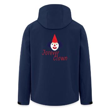 Clown: Forever Clown - Cadeau - Veste softshell homme en polyester recyclé Stanley/Stella - marine - Dos - AI Model Male 185 light (185cm)